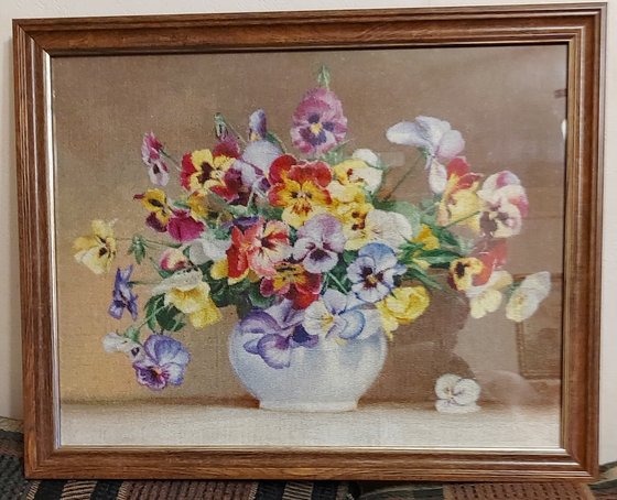 Этап процесса «Анютины глазки 400 х 319»