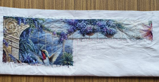 Этап процесса «Зимний сад.»