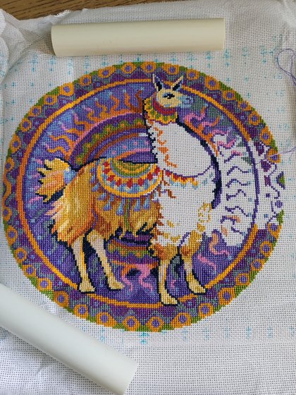 Этап процесса «Лама для дочери»