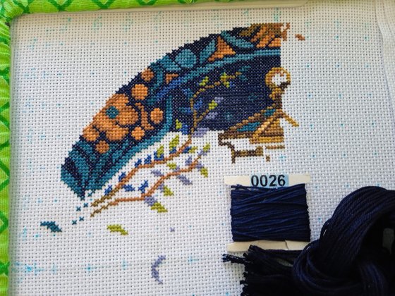 Этап процесса «"Фонарь" от Мир вышивки»