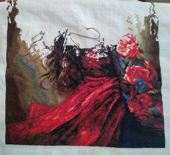 Этап процесса «Испанская девушка Luca's»