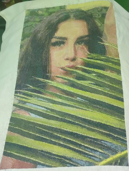 Этап процесса «Портрет моего друга»