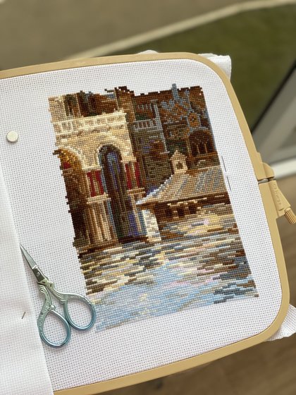 Этап процесса ««Венеция. Площадь Сан-Марко» Риолис 1127»